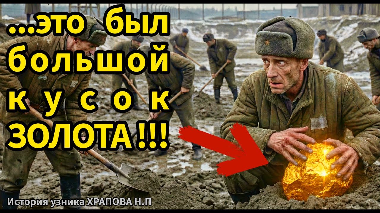 БОГ ИЛИ ЗОЛОТО ???  История, как Храпов НИКОЛАЙ Петрович нашел 456-граммовый кусок Золота в узах..