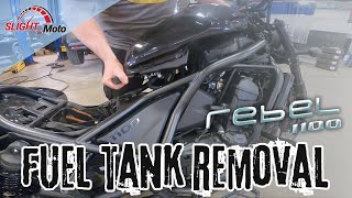 Honda Rebel 1100 (CMX1100) - Fuel Tank Removal