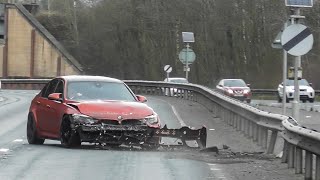 BMW M3 CRASHES on the Alderley Edge bypass!