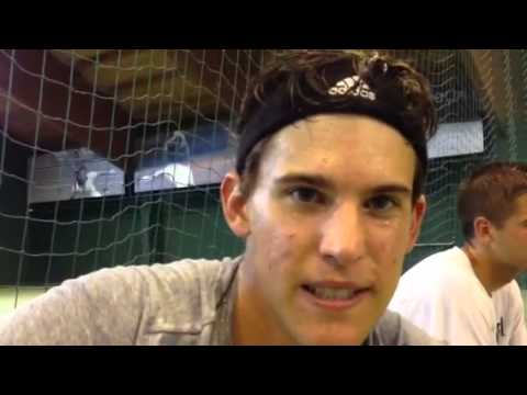 Christopher Kas: Backstage mit Dominic Thiem, Jiri Vesely und Rudi Kurz.