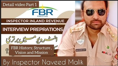 inspector inland revenue interview. preparation Vision Mission Organogram. How to send documents