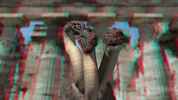 My Tribute to Animation Genius Ray Harryhausen - Anaglyph 3D Red/Cyan Glasses Hydra Animation