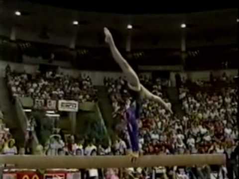 Sheryl Dundas - 1989 US World Trials - Balance Beam