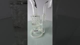 Water Test Function Video Haze Glass HZ022 Honeycomb Percolator Rig WITH Quartz Banger and Bowl 14mm