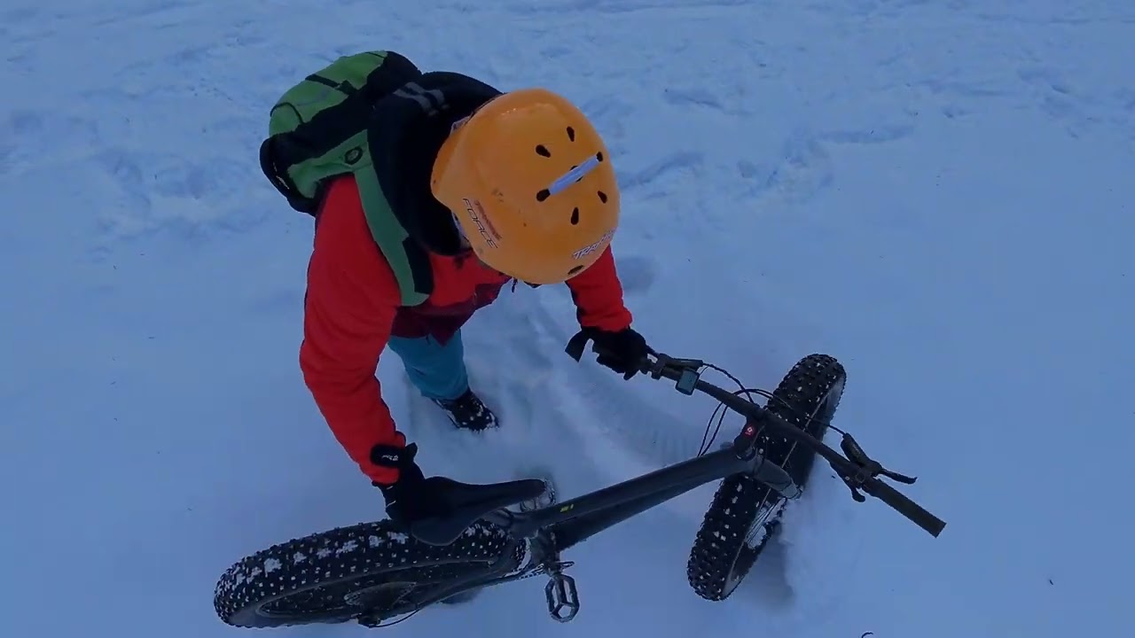 Na fatbike v zimě Pekelským údolím