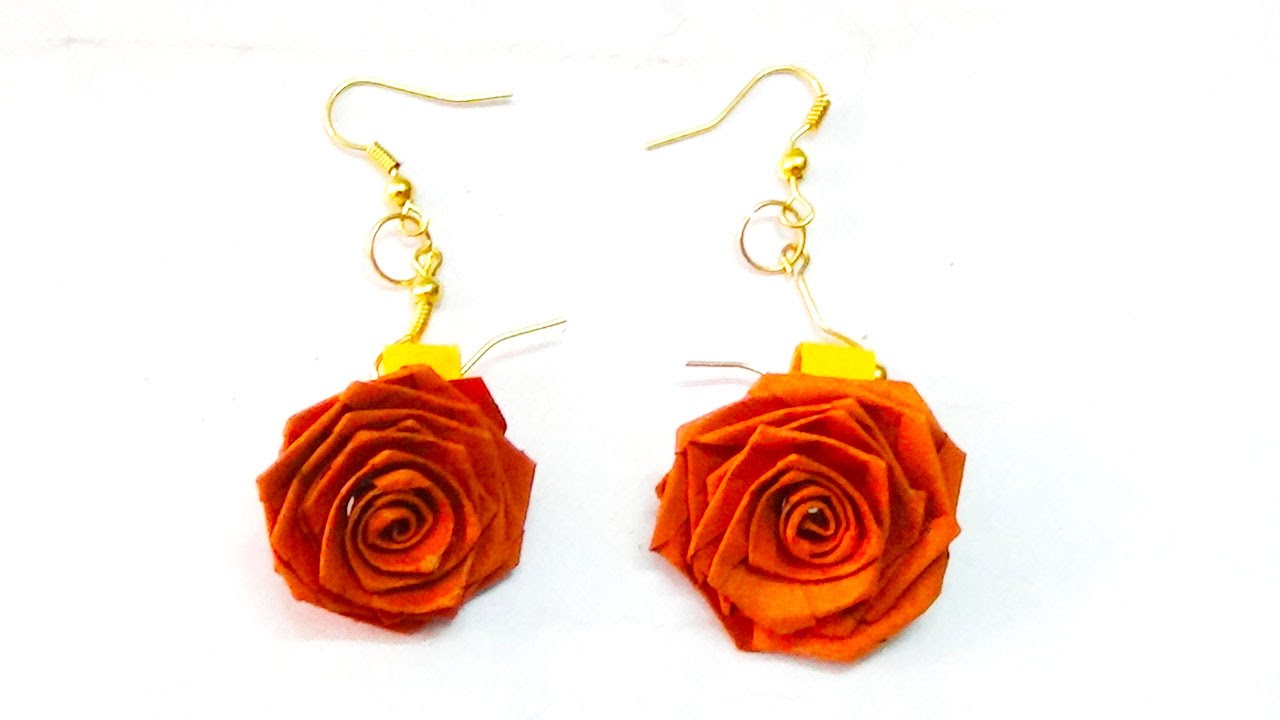 Quilled Paper Sunflower Earrings by Paper Treasures
