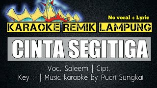 KARAOKE REMIK LAMPUNG || CINTA SEGITIGA || SET ORG REMIK LAMPUNG TERBARU 2021 || NO VOCAL   LYRIC ||