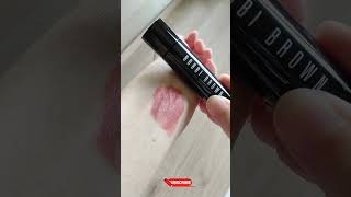 Bobbi Brown Pale Peach… PERFECT for Tanned Skin?! 😍 #makeup #swatches #lipstickswatch #lipswatches