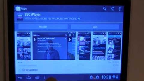 BBC iPlayer on Allwinner A13 Cortex A8 1.2Ghz Android 4.1 Jelly Bean Tablet