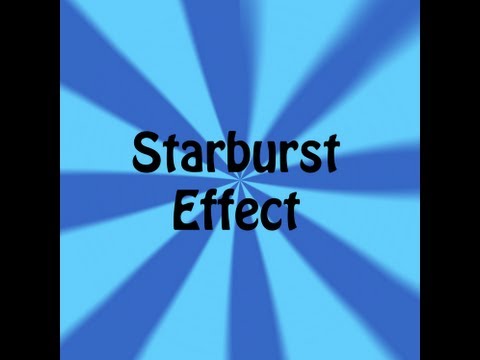 Photoshop Tutorial -  How To Create A Starburst Effect