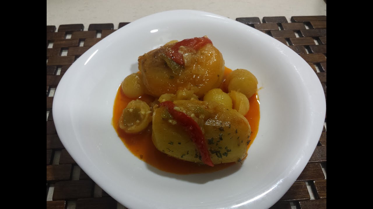 Patatas rellenas de carne