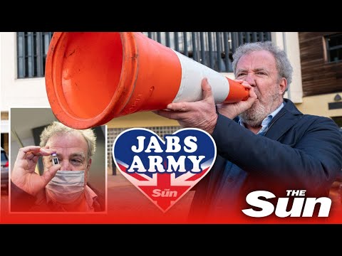 Jeremy Clarkson: 'You’ve finished Netflix so get off your bums and join Jabs Army'.