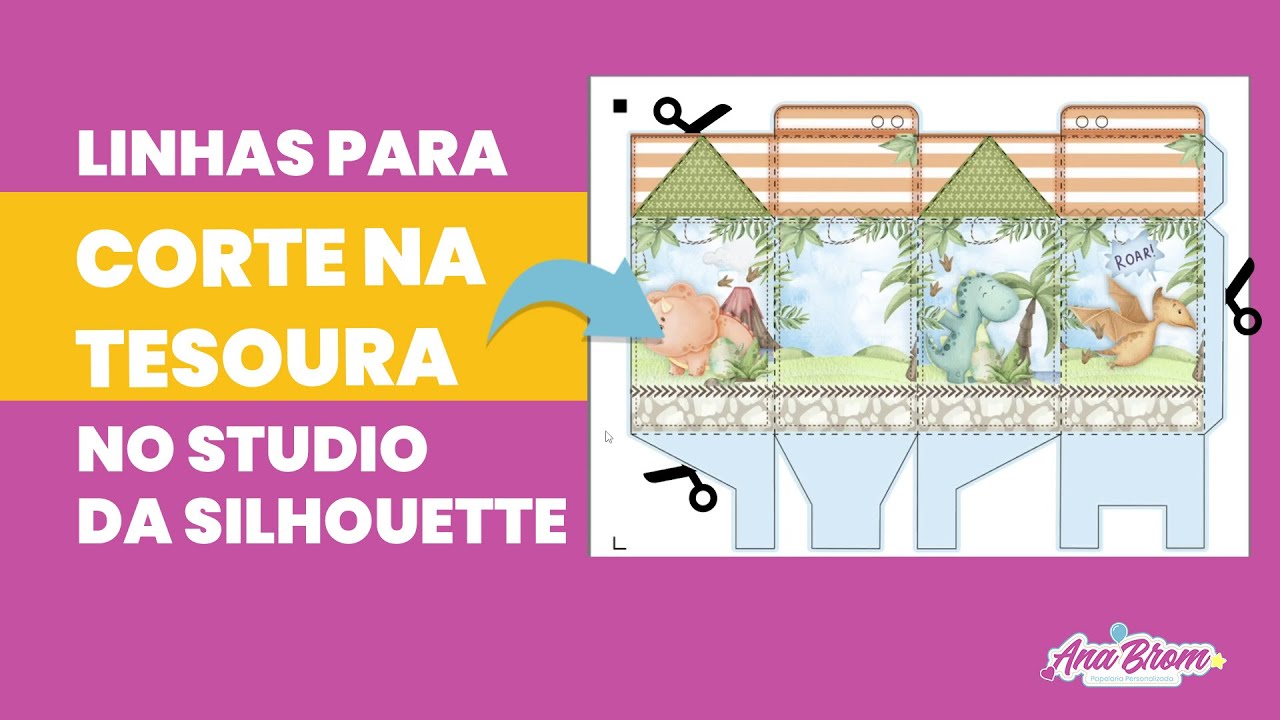 COMO FAZER LINHAS DE CORTE PARA TESOURA NO STUDIO SILHOUETTE