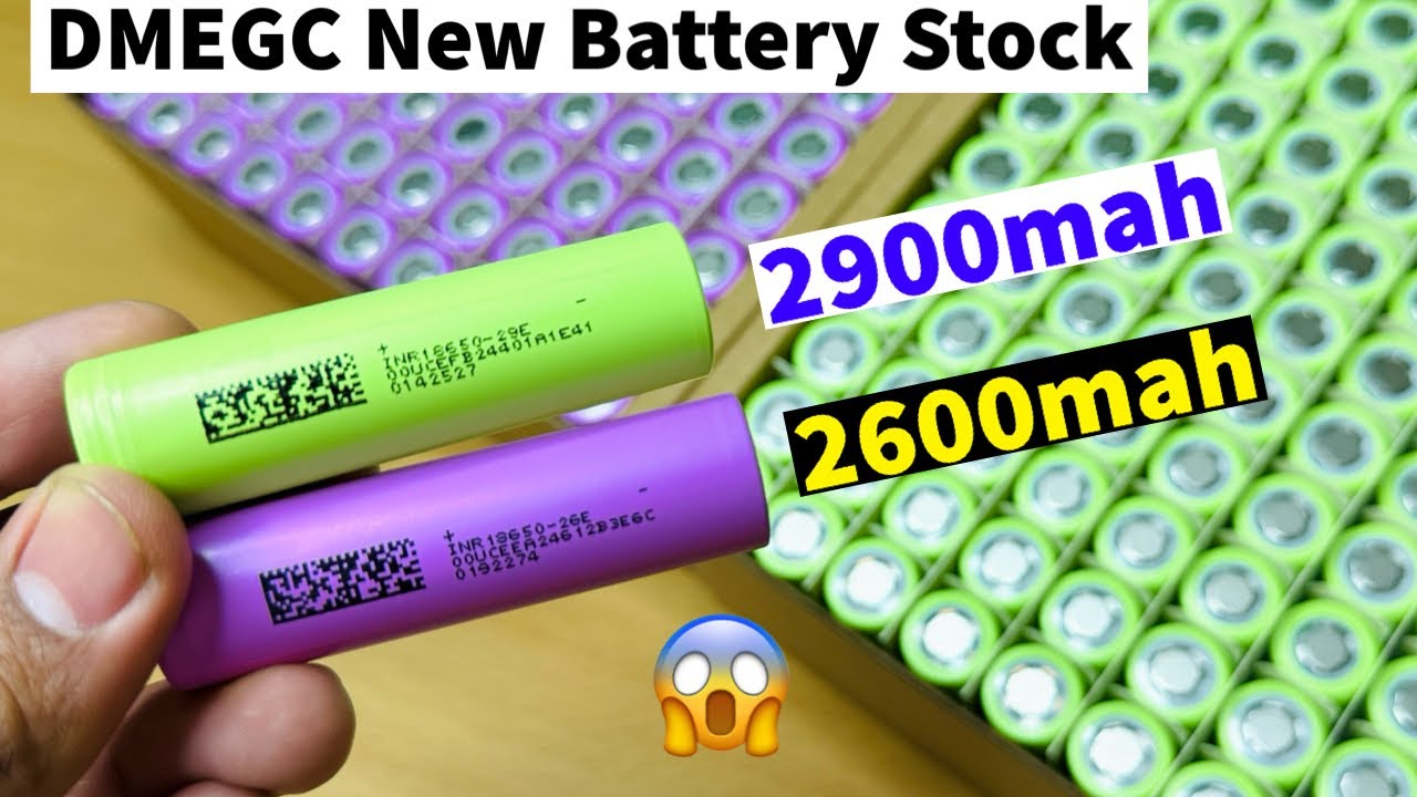 New DMEGC INR18650-29E 3.7V 2900mAh Li-Ion Battery Add on 