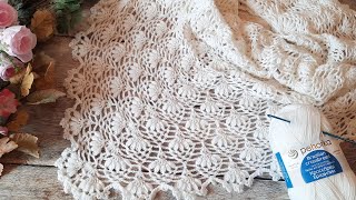 картинка: ВЯЖУ и Не МОГУ остановиться!🤗Ажурная шаль (бактус) 