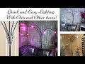 DIY Quick and Easy Floor Lamp Using Oats and Other Home Items|Inexpensive Home Decor Lighting!