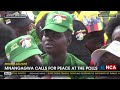 Zimbabwe Politics | President Emmerson Mnagagwa calls for peace at the polls