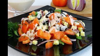 Салат МАЙСКИЙ, без майонеза, вкусный и простой Салат МАЙСКИЙ, без майонеза, вкусный и простой