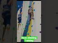Rock climbing training be like this 😃😱 #shortvideo #foryou #shorts