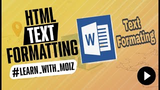 HTML Text Formatting Tutorial | HTML &amp; CSS Course | Free Web Development | Ecommerce With Moiz