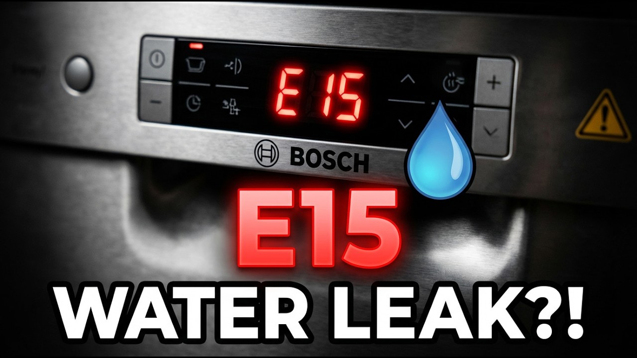 Bosch Dishwasher E15 Error? Fix It Fast - YouTube