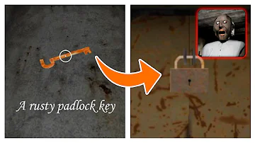 How To Find & Use The Rusty Padlock Key In Granny Version 1.8 Update (Tutorial Gameplay)