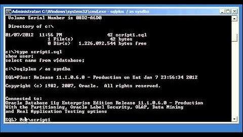 Oracle DBA Justin - How to execute sql and Sqlplus commands from an external script