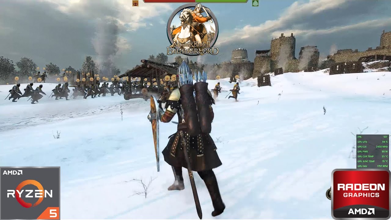 Mount & Blade 2: Bannerlord | Ryzen 5 3600 + RX 6600 - YouTube