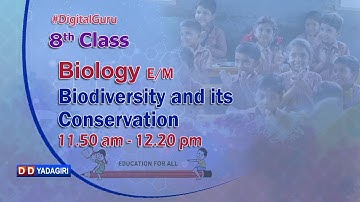 8th Class Biology (E/M) || Biodiversity And Its Conservation || School || Nov 19, 2020