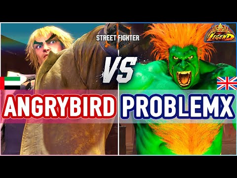 SF6 🔥 Angrybird (Ken) vs ProblemX (Blanka) 🔥 SF6 High Level Gameplay