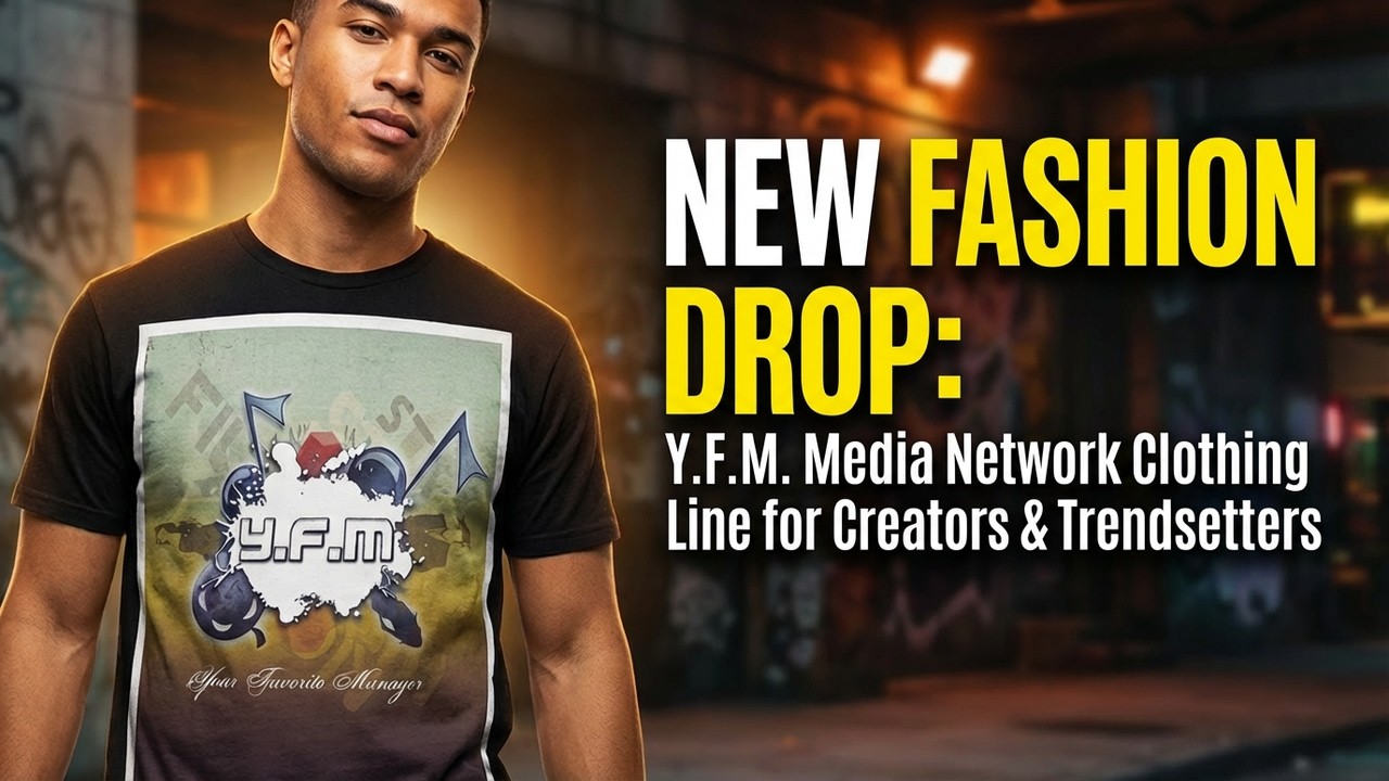 New Fashion Drop: Y.F.M. Media Network Clothing Line for Creators & Trendsetters