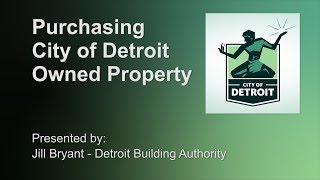 Purchasing City of Detroit Owned Property