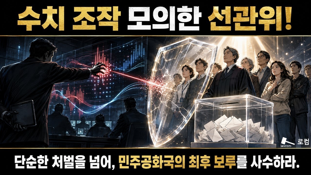 수치 조작 모의한 선관위! 