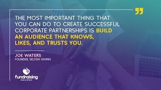 The 2 types of Corporate Partnerships in Cause Marketing
