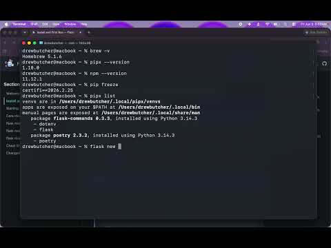 Flask Commands   Part 6   Install Flask Commands with pipx - version 03x