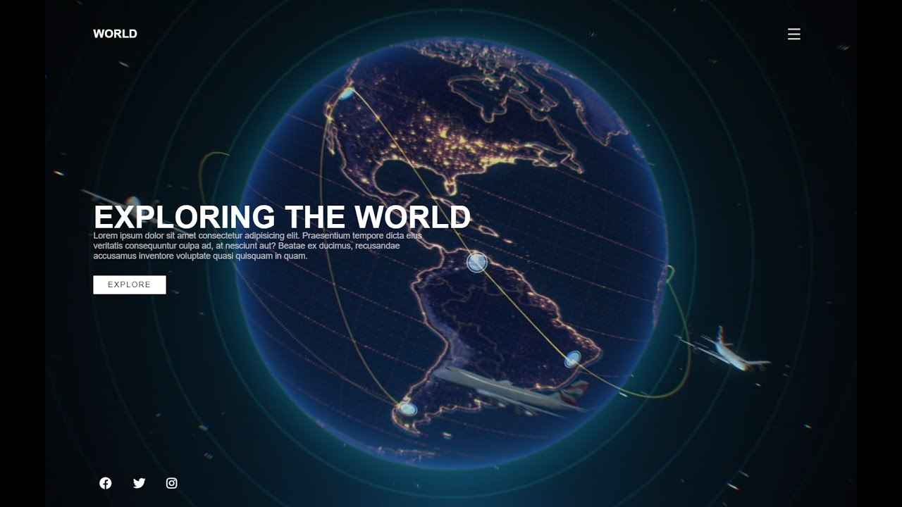 Create a Stunning Video Background Landing Page  Design Tutorial