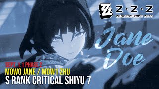 Zenless Zone Zero - Critical Shiyu 7 S Rank (Sept 1.1 Phase 2)