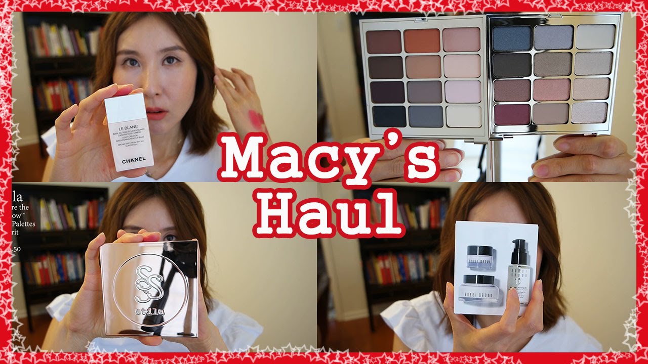video to gif Macy's Haul/스틸라 팔레트/샤넬 르블랑크/바비브라운 비행세트