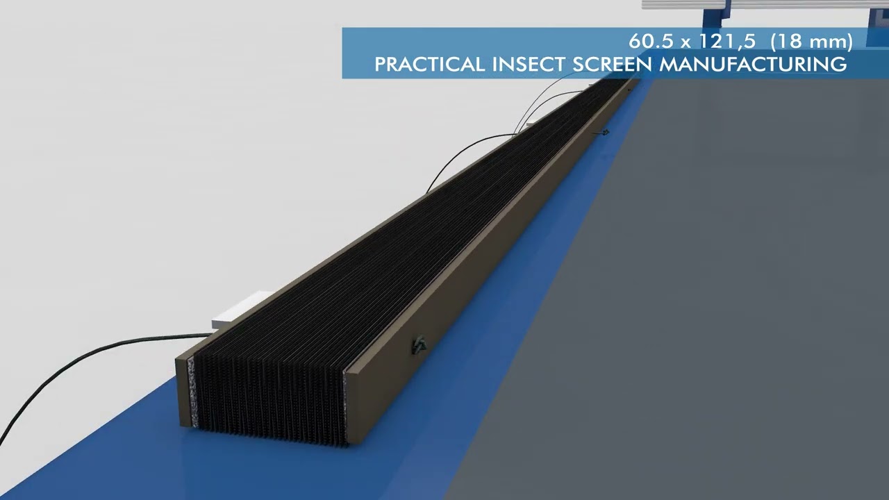 Practical Slim Pleated Fly Screen
