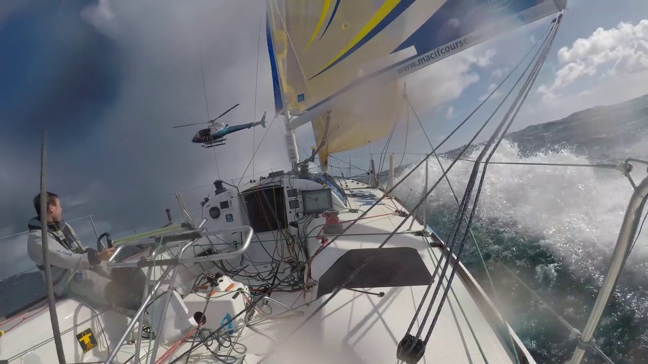 Figaro MACIF in 40 knots with Martin Le Pape