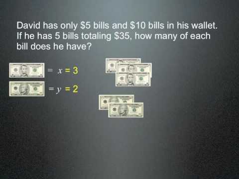 Money Word Problems Algebra