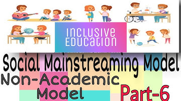 Part-6 Models of inclusive Education Social Mainstreaming Model, Non-Academic Model 👍🏻👆🏼