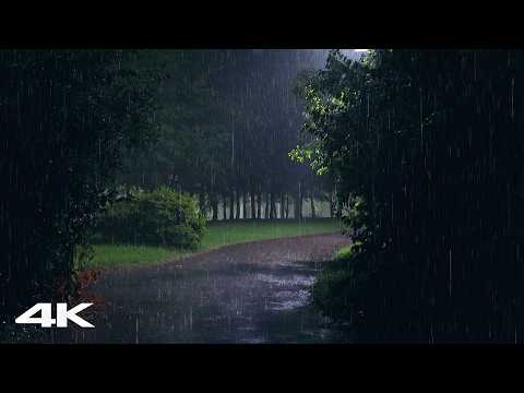 Quiet Your Mind & Sleep Fast with Heavy Rain at Night | Rain Sounds for Insomnia & Deep Sleep