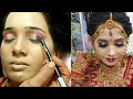 घर बैठे सीखें HD ब्राइडल मेकअप/real bridal HD Makeup full tutorial for beginners/traditional makeup