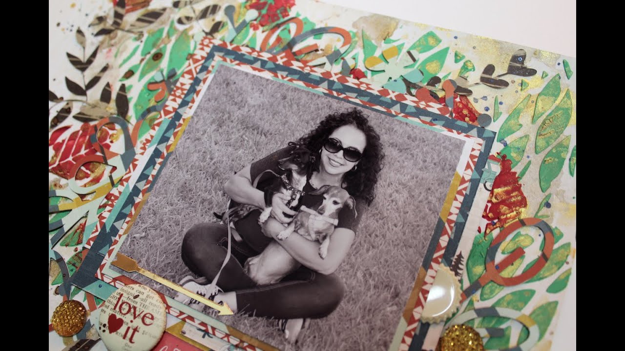 Home is Where// Mixed Media Scrapbook Layout video phone beyonce mp3