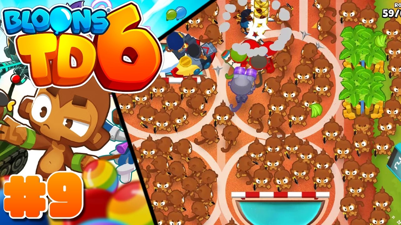 Bloons TD 6 | #9 | INVASION DE MONOS LANZA DARDOS!!
