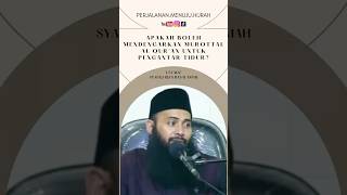 Is it okay to listen to murottal to sleep? Ustadz Syafiq's answer is surprising! #youtubeshort #fyp