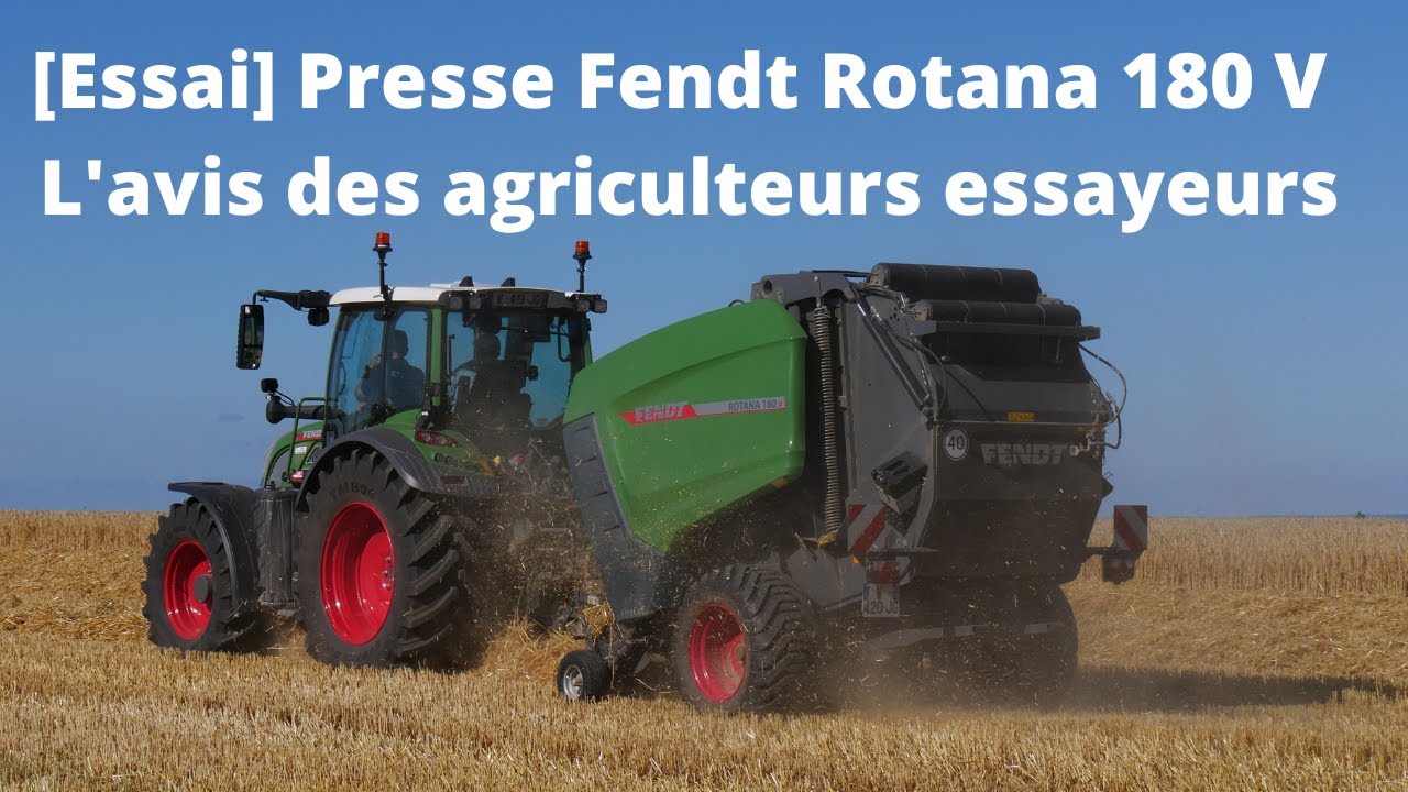 Rotna R Essai exclusif de la nouvelle presse Fendt Rotana 180 V XtraCut Profi ...
