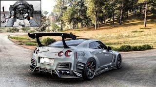 Nissan GTR Nismo R35 | Forza Horizon 5 | Steering Wheel Gameplay