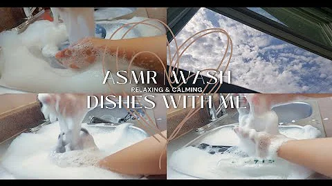 ASMR | WASH DISHES WITH ME| RELAXING & CALMING #asmr